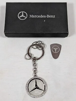 Mercedes-Benz Star Logo With Swarovski Crystals Key Chain • $45