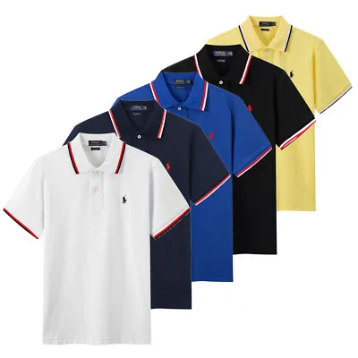 Polo Ralph Lauren Men's Short Sleeve Mesh Polo Custom Slim Fit Shirt M L XL XXL • $42.99