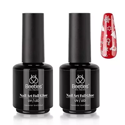 Nail Art Foil Glue Gel For Foil Stickers Nail Glue Transfer Tips Star Gl • $17.99