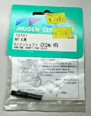 VINTAGE MUGEN SEIKI  T0701 - Engine Shaft For CX12 - New Old Stock • $20