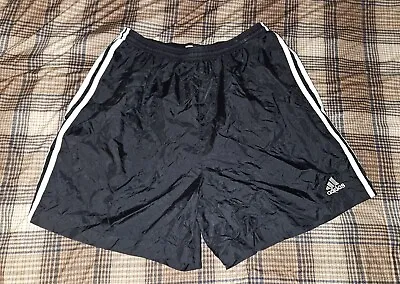 Adidas Nylon Swim Shorts Trunks XL Soccer Gym Running Vintage Windbreaker • $15