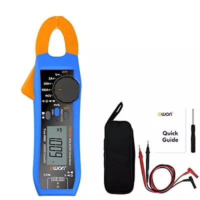 Cm2100 Mini Digital Clamp Meter 100a Ac Dc Current Voltage True Rms Pliers Ammet • $50.20