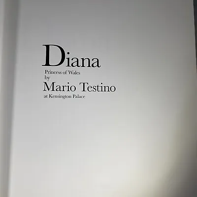Diana Princess Of Wales By Mario Testino Hard Copy Absolutely Beautiful • $69.99