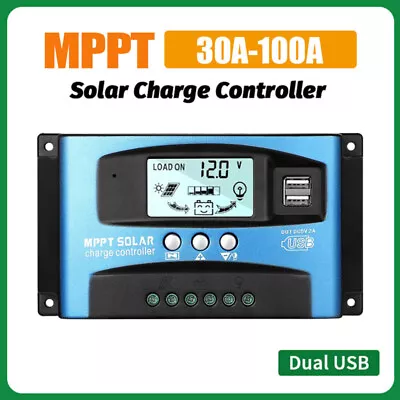 10A-100A MPPT/PWM Solar Panel Regulator Charge Controller W/Auto Focus Tracking • $11.95