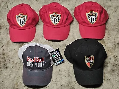 Ny Metrostars 5 Hat Lot! Never Worn- Vintage- Mls Approved - New - Investment! • $33