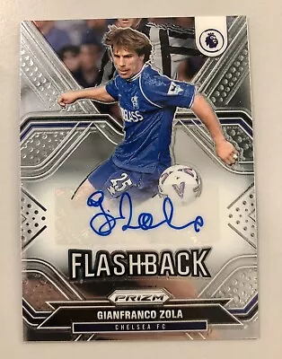 £49.99 • Buy Gianfranco Zola Auto 2021-22 Panini Prizm Premier League Flashback Silver Fb-gzo