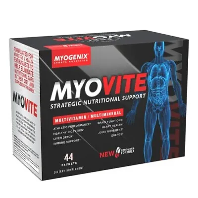 Myogenix MYOVITE Full-Spectrum Multi-Vitamin/Mineral Formula 44 Packs NEW/SEALED • $41.90