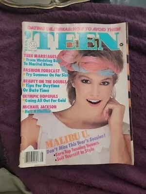 Teen Magazine May 1984 Michael Jackson Fashion Beauty Olympics Dating Vintage • $35