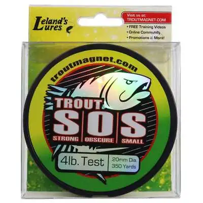 Leland Line Trout Magnet Strong Obscure Small Fishing Line Green • $11.56