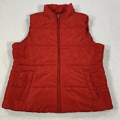 Made For Life Women's Large Puffer Vest Red • $12.24