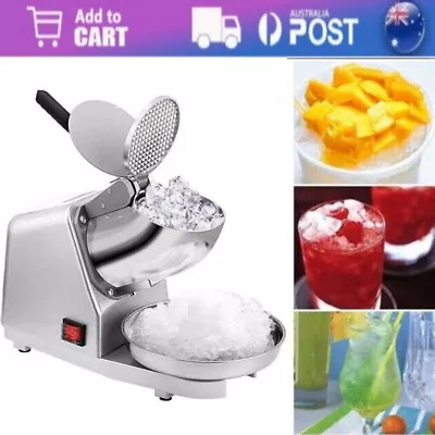 Electric Ice Crusher Shaver Machine Commercial Snow Cone Maker 2200R/min 380W • $60.89