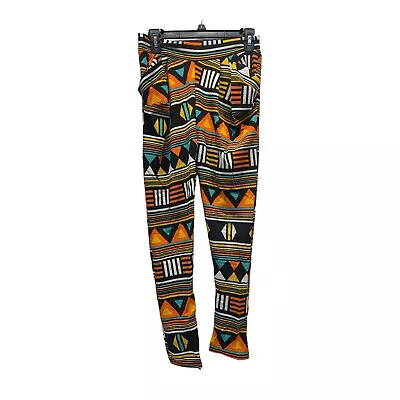 Nollia Women’s S/M Multi Color Geometric Pattern Leggings W/Pockets • $5.40