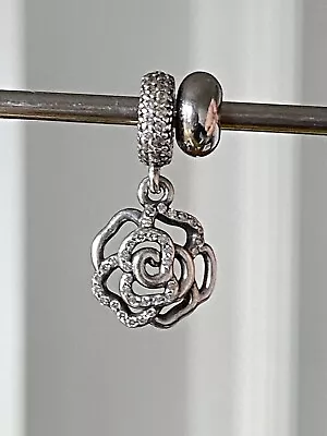 Pandora Shimmering Rose Pendant Charm S925 ALE  • £22