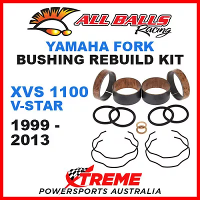 All Balls 38-6095 Yamaha XVS1100 XVS 1100 V-Star 1999-2013 Fork Bushing Kit • $74.47