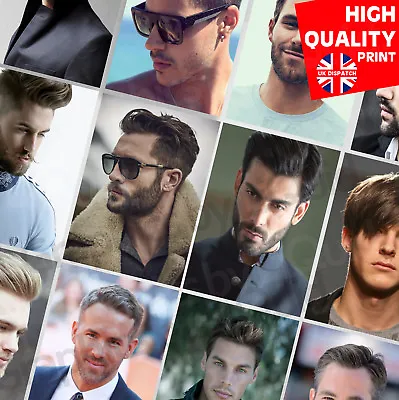 Hairdresser Salon Barber Hair Style Poster A5 A4 A3 A2 Men's Hair Poster • $5.79