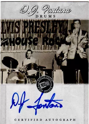 Elvis Presleys Drummer Dj.fontana.autographed Card. Authentic/new • $669.95