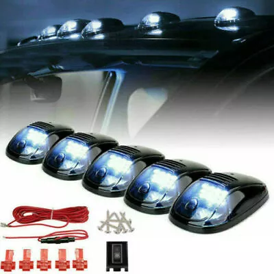 $24.75 • Buy 5pc White LED Cab Roof Marker Light Top Lamp Accessories For Chevrolet Ford GMC