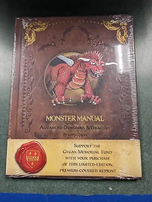 Sealed Gygax Memorial Premium Hardcover Monster Manual Dungeons & Dragons AD&D • $118.99