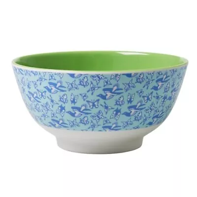 RICE Melamine Bowl In Bluebird And Butterfly Print • £8.50