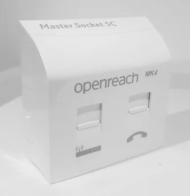 2022 BT Openreach Telephone Master Socket NTE5c MK2 VDSL/ADSL Faceplate MK4 • £13.99