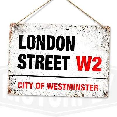 Metal Wall Sign - Various London Street Signs (WORN LOOK) • £26