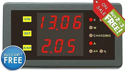 DC 5-40V 0-50A Volt Voltage Meter Ampere Volt Voltage Meter Gauge Boat Car Auto • $26.50