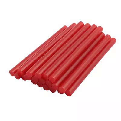 20pcs 7mm X 100mm  Hot Melt Glue Sticks Red For DIY Small Craft Projects • $18.25