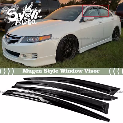 Fits 2004-2008 Acura Tsx Jdm Mugen Style Window Visor Rain Guard Deflector Vent • $31.99