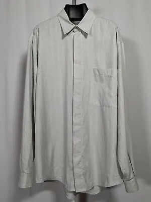 Gianni Versace Classic V2 Vintage 90s Textured Cotton Button Up Shirt 42 | 16 • $72.99