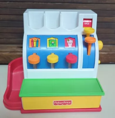 Vintage 1994 Fisher Price Cash Register Great Shape!!  No Coins • $10