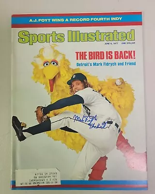 Mark Fidrych Signed SI Sports Illustrated 6/6/77 Detroit Tigers  Beckett Auto  • $199.99