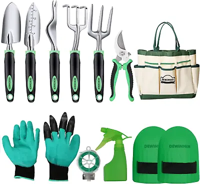 DEWINNER Garden Tool Set Hand Tool Gift Kit Outdoor Gardening Transplanting • £31.55