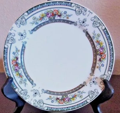 Mikasa Fine China Cambridge Salad Plate X1Floral Basket Green/Blue Border • $23.89