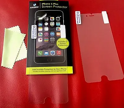 $7 • Buy Protectors Screen X 2 For IPhone 6 Plus +Cleaning Cloth, Dings & Scratch Free