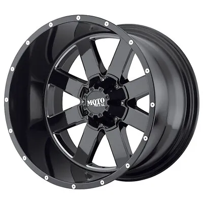 MOTO METAL MO962 20X10 6X135 Offset -24 Gloss Black W/Milled Accents (Qty Of 1) • $267.41