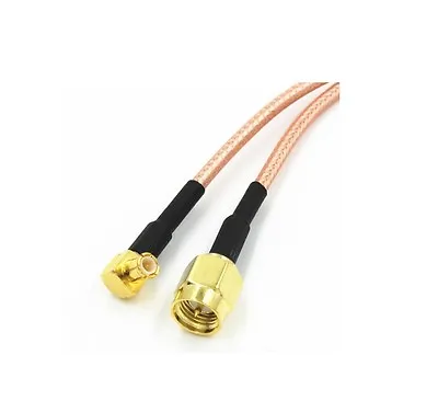 SMA Male Plug To MCX Male Right Angle Pigtail RG316 Cable 15cm • £4.25