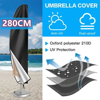 £6.99 • Buy Outdoor Parasol Banana Umbrella Cover Cantilever Garden Patio Shield Waterproof