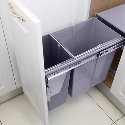 £65.95 • Buy Door Mounting Recycle Bin Pull Out Kitchen Front Cabinet/Cupboard Fix Waste Bins
