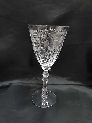 Fostoria Chintz Etched Florals: Water Goblet (s) 7 5/8  Tall • $22.99