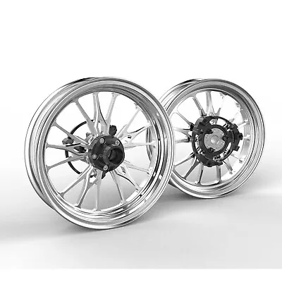 Forged Aluminum Alloy Rims Wheels For Yamaha Zuma 125 2022-2024 - Silver Color • $939.32