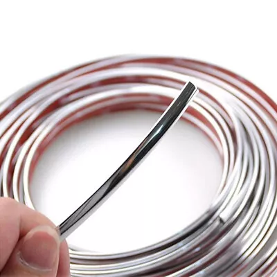 Car Door Window Body Molding Strip Sticker Trim Cover Decoration 2Mx6mm Chrome • $7.47