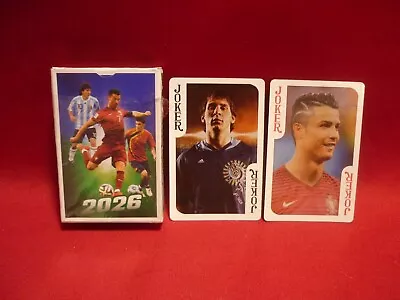 New Football Soccer Playing Cards From Africa Vgc Messi Ronaldo Zlatan Alonso • $5.40