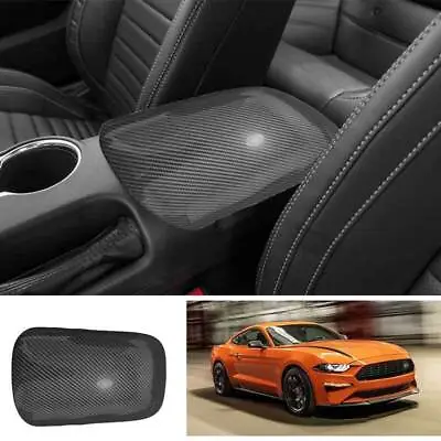 For Ford Mustang 2015-2023 ABS Carbon Fiber Center Console Armrest Lid Box Cover • $41.59