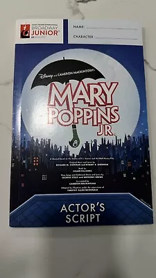 Disney Mary Poppins Jr. Actor's Script Broadway Junior Collection 2017 Paperback • $20