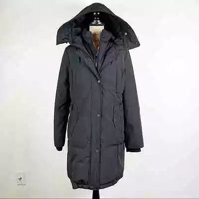 1 Madison Expedition NWOT Women's Black Long Parka Jacket L • $295.06