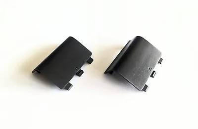 BRAND NEW 2PCS Xbox One Black Controller Battery Covers Case Door Replacement • $6.50