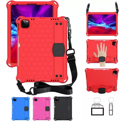 Kids Case For IPad 8th 7th Gen IPad Pro 11 EVA Foam Rugged Shoulder Strap Cover • £14.98