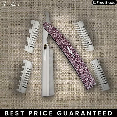 Professional Hair Shaper Razor +4 Style Combs Salon Hairdressing Styling +1 BL • £4.45