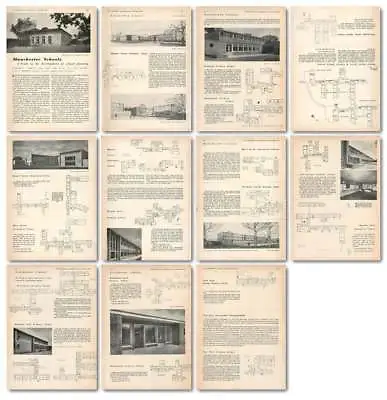 1953 Manchester Schools Development Planning Oldwood Woodhouse Lane • £9