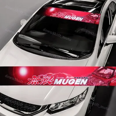 For Windshield UV-Resistant Banner Decal Sticker HONDA Mugen Power Drift Racing • $15.99